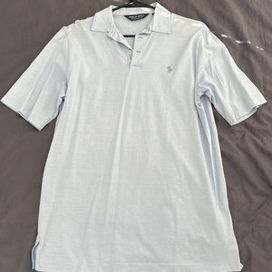 Mens blue golf polo